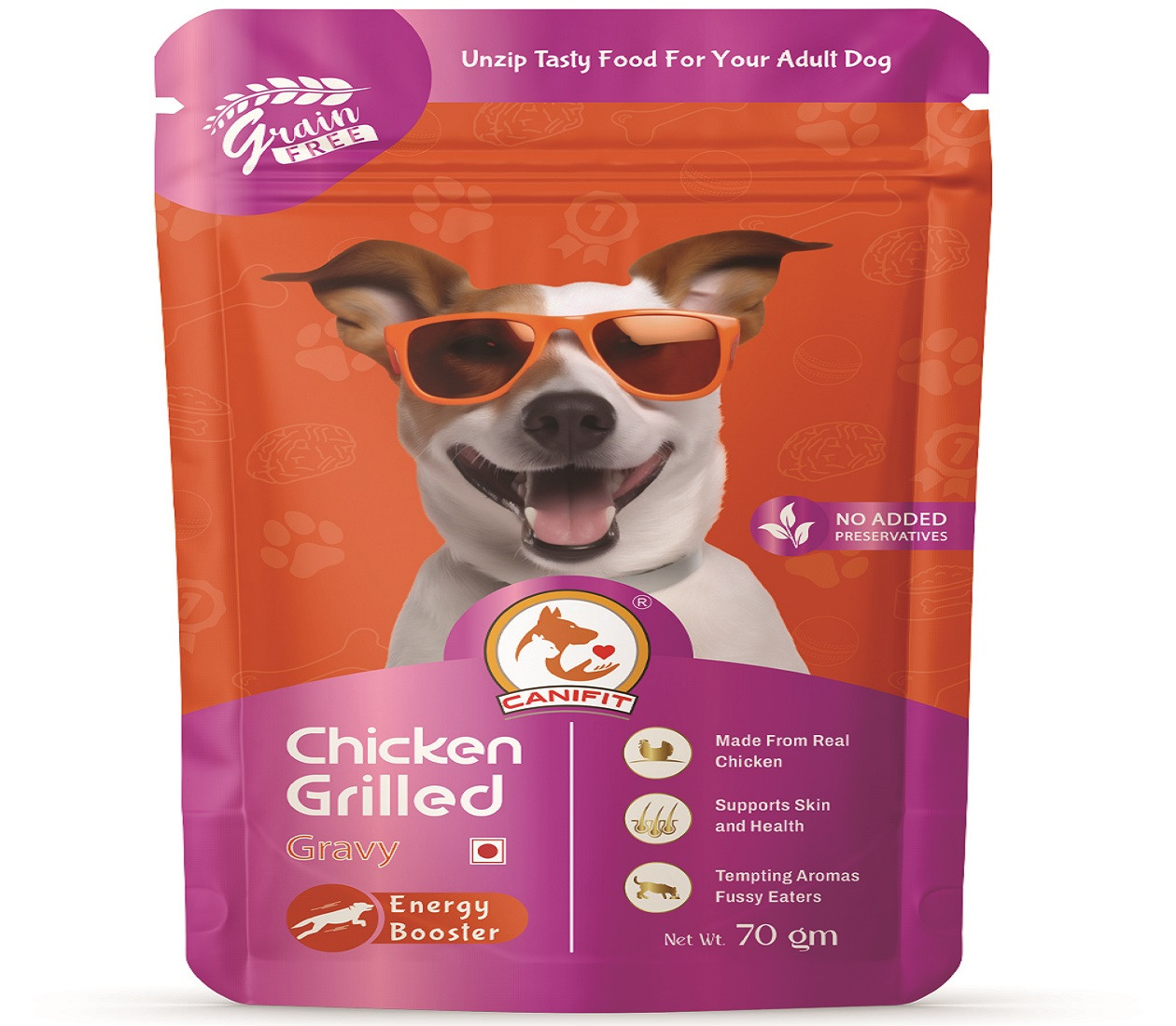 CANIFIT Adult Dog (1+ Year) Chicken Grilled Gravy